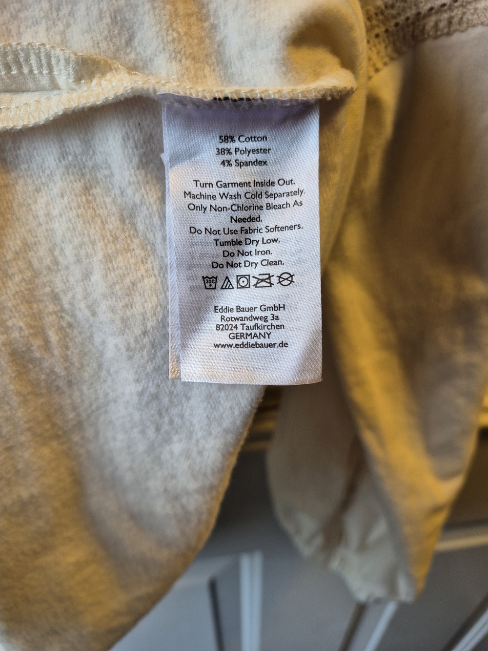 Eddie Bauer Off-White Lace-Trim Pullover Sweatshirt - Picture 4 of 5